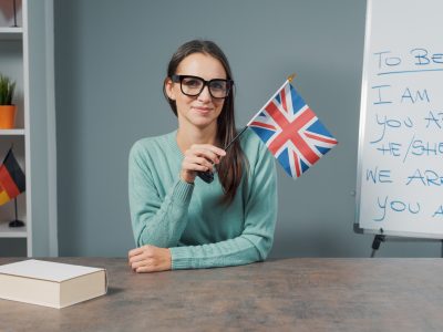 Professor teaching English grammar online Professor teaching English grammar online
